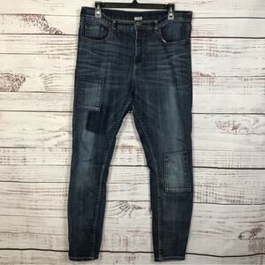 BDG Twig high rise‎ patchwork dark wash size 32 ankle casual Stretch Denim jeans